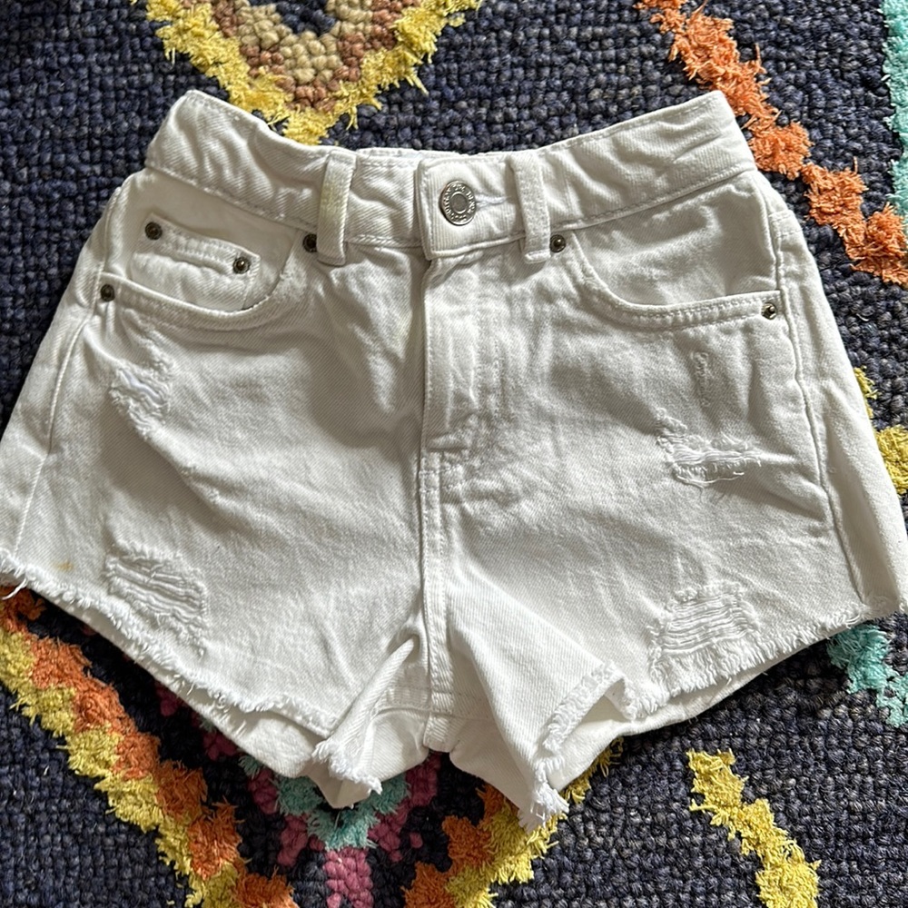 Zara girls white shorts
